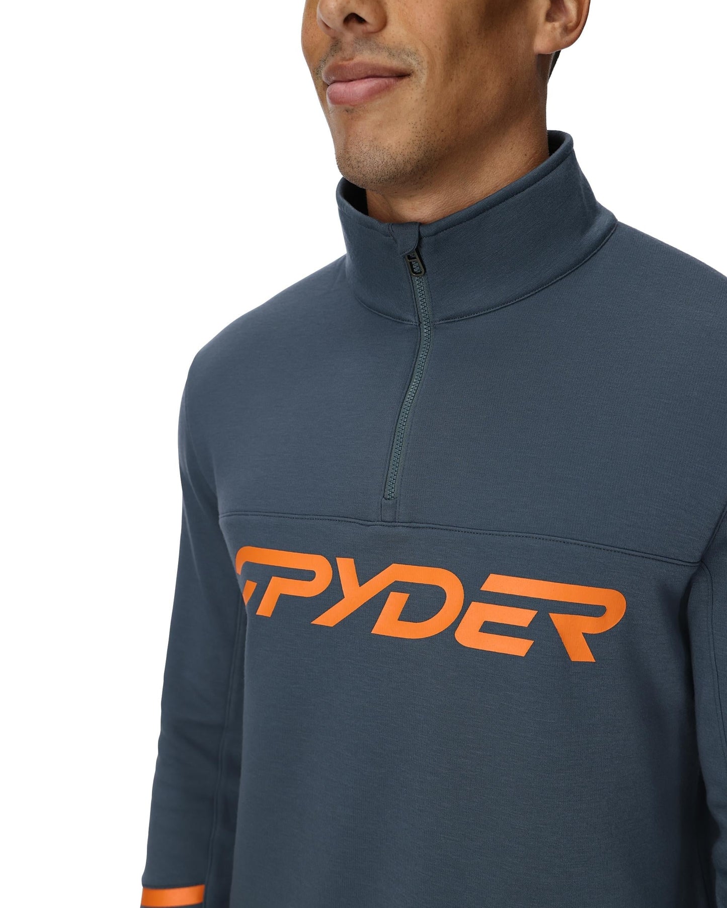 Mens Speed Fleece Half Zip - Slate Blue