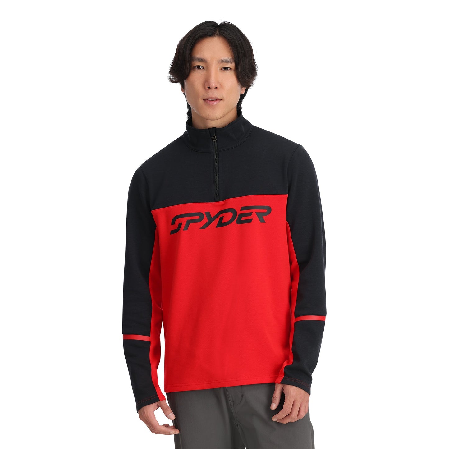 Mens Speed Half Zip - Spyder Red