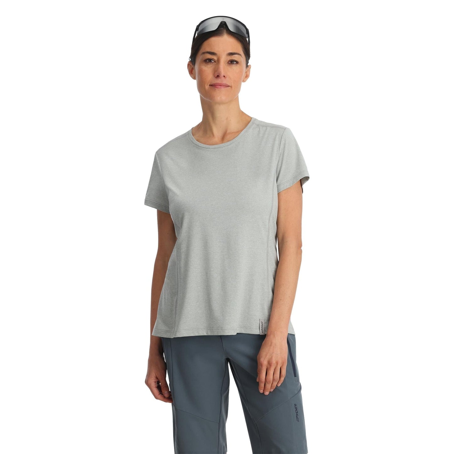 Womens Arc Short Sleeve Crew Tee - Pewter
