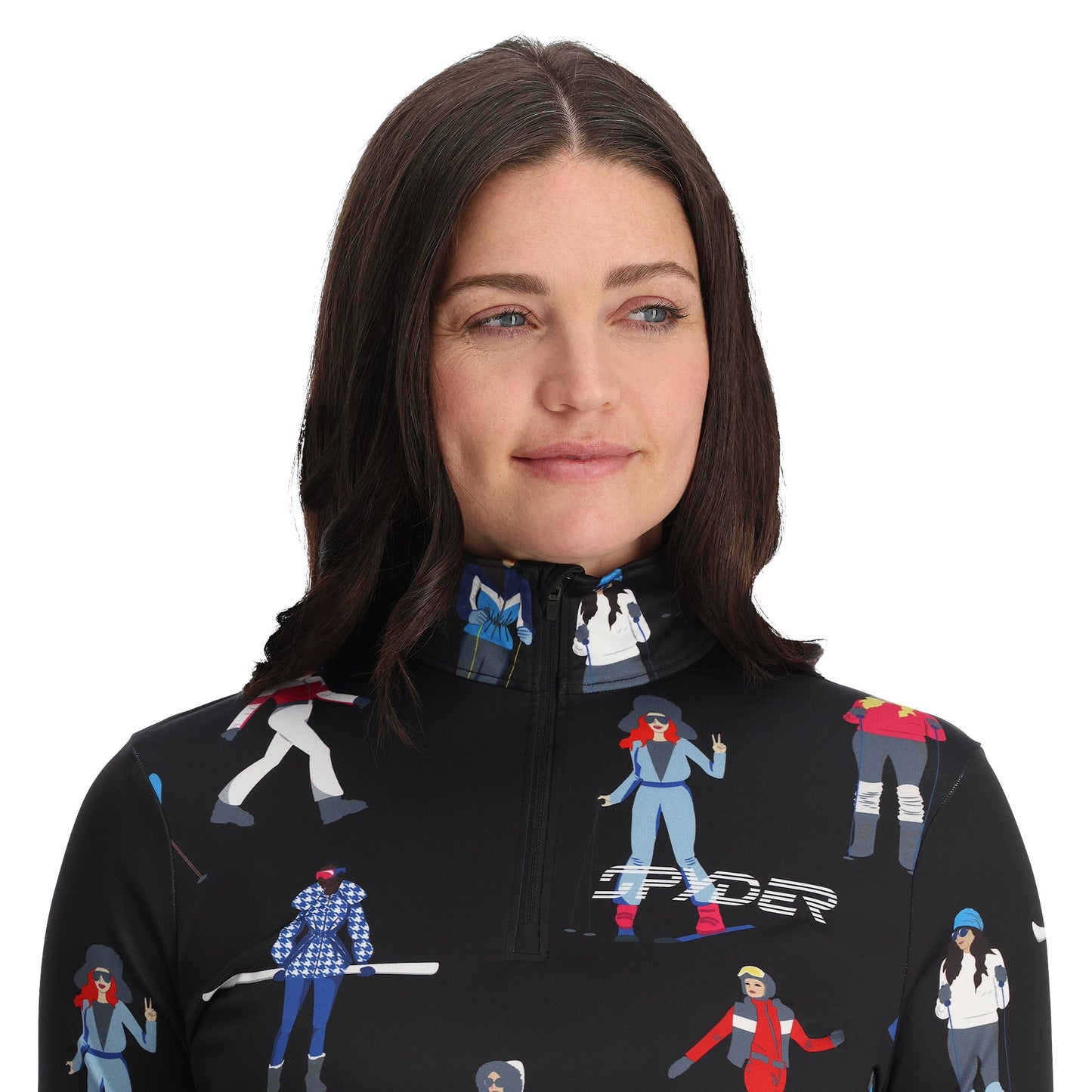 Womens March Half Zip - Black