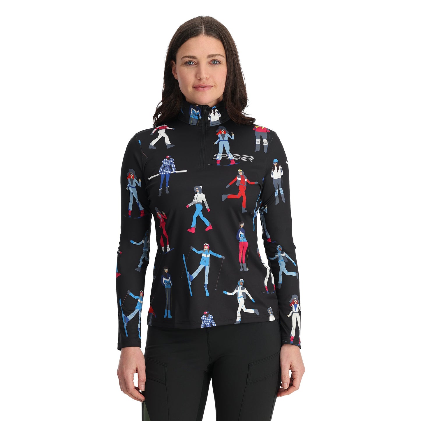 Womens March Half Zip - Black