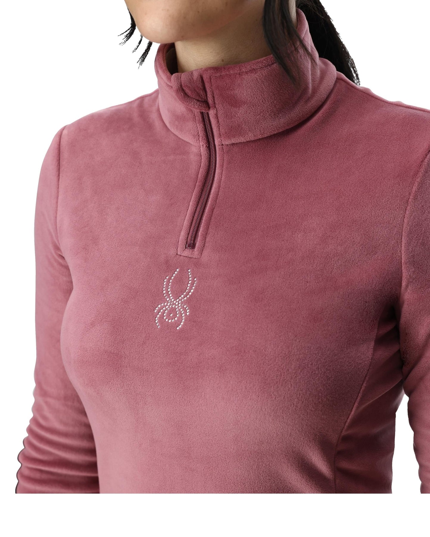 Womens Shimmer Bug Half Zip - Acai