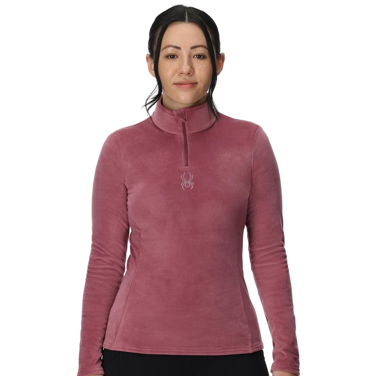 Womens Shimmer Bug Half Zip - Acai