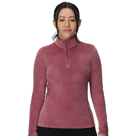 Womens Shimmer Bug Half Zip - Acai