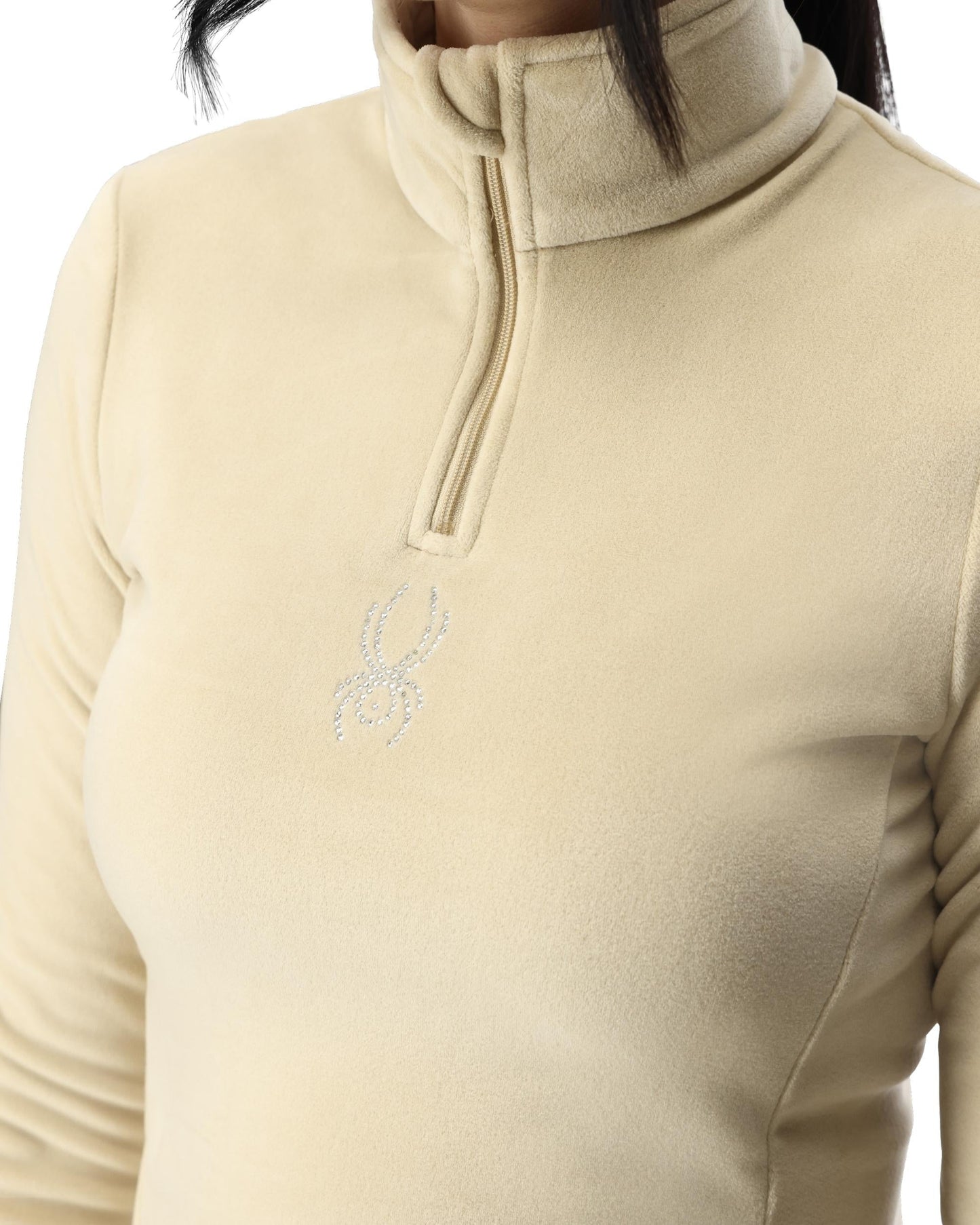 Womens Shimmer Bug Half Zip - Sanddune