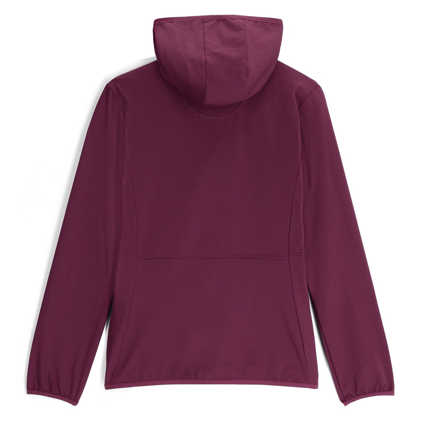 Womens Gridweb Fleece Hoodie - Plum