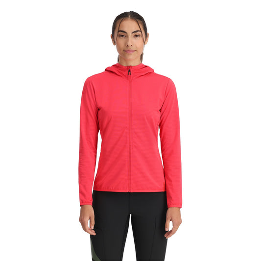 Womens Gridweb Tech Hoodie - Prism Pink
