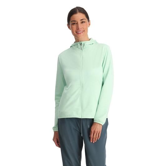Womens Gridweb Fleece Hoodie - Sgene Faded