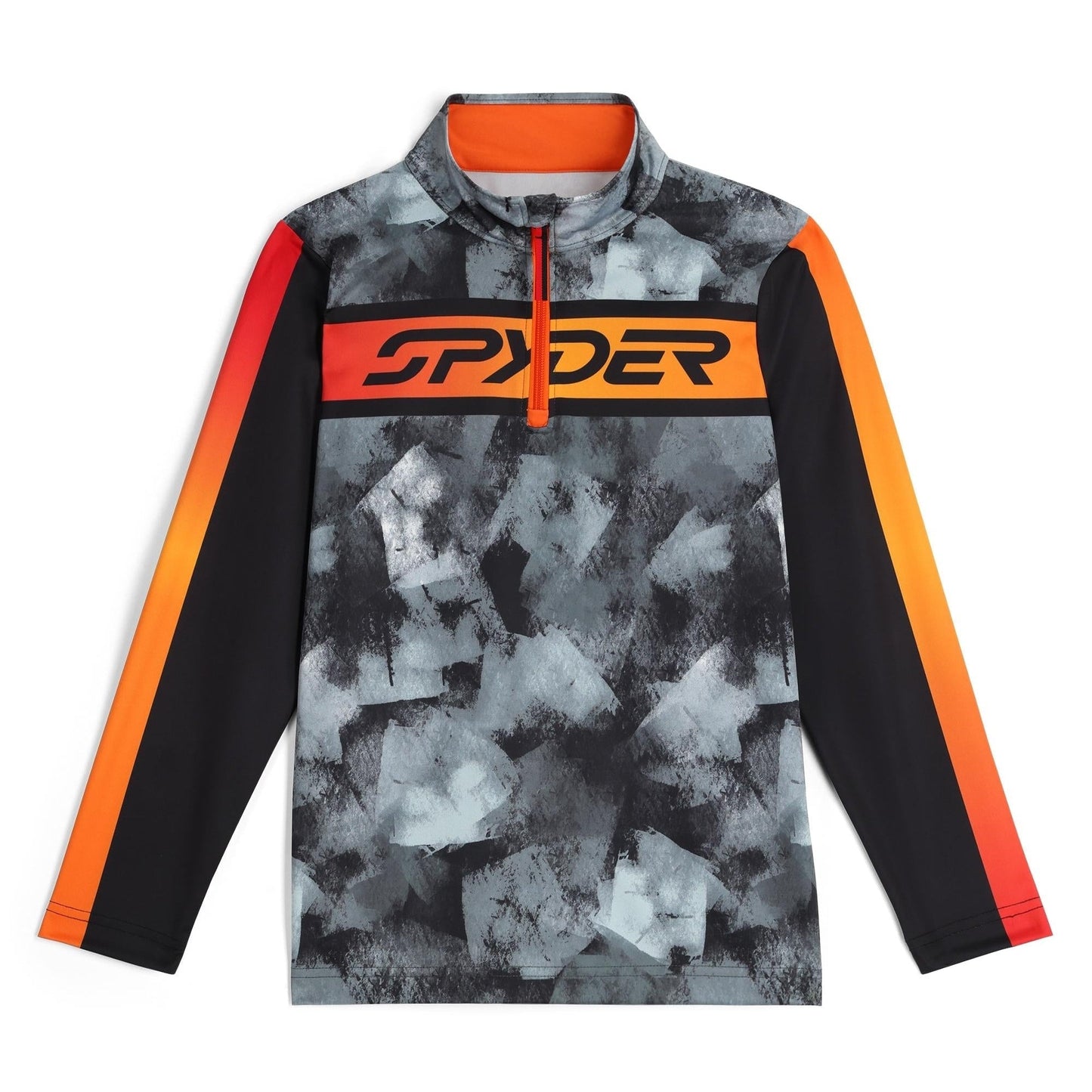 Boys Jacobs Half Zip - Black Block Camo