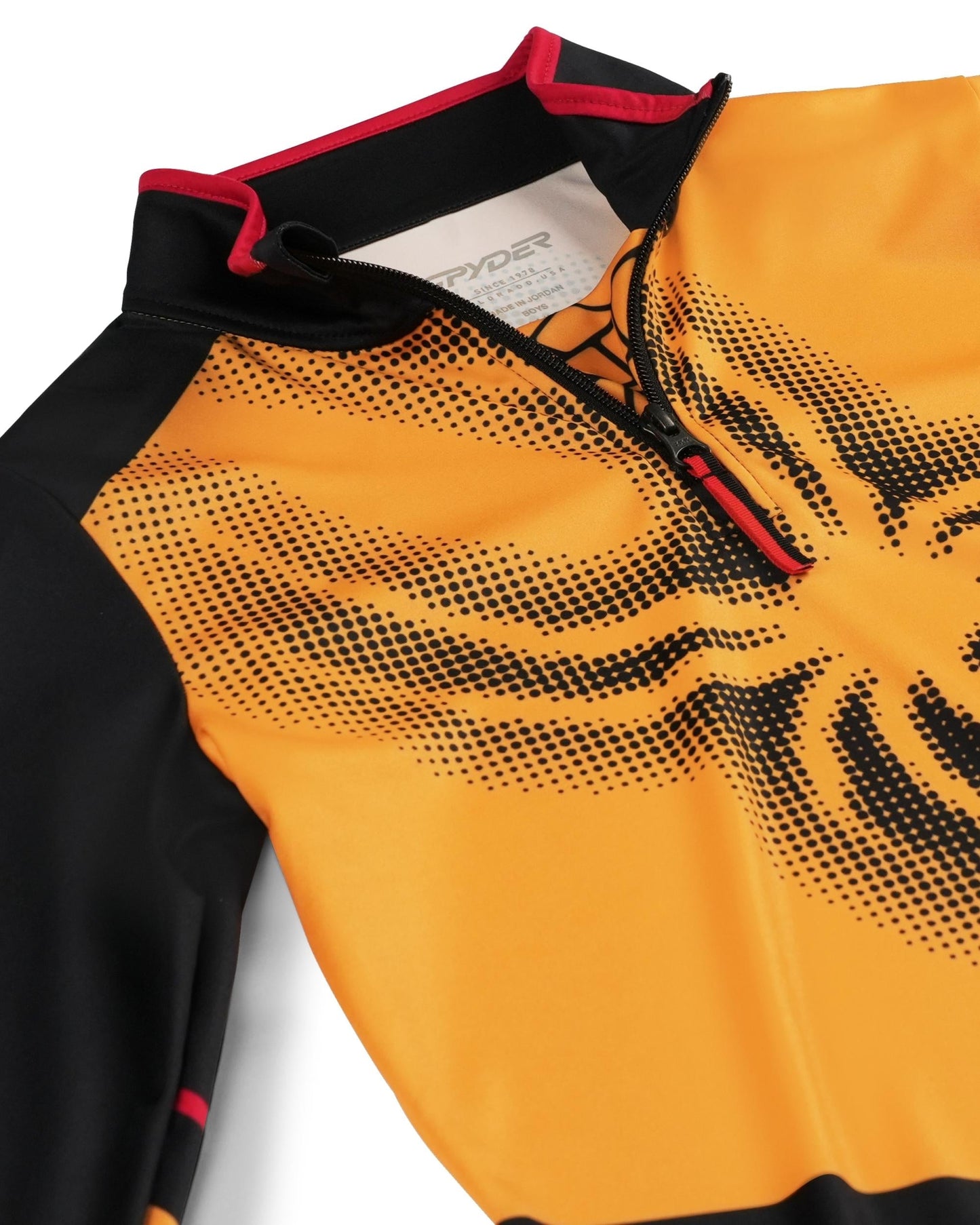 Boys Ryder Half Zip - Orange Pop
