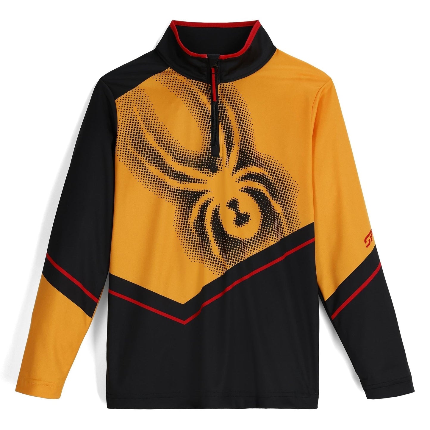 Boys Ryder Half Zip - Orange Pop