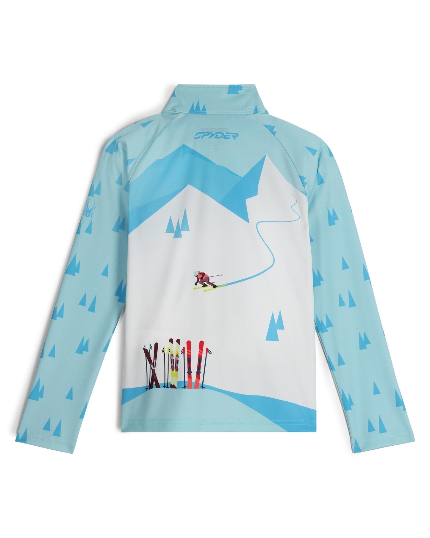 Girls Surface Half Zip - Crystal Blue