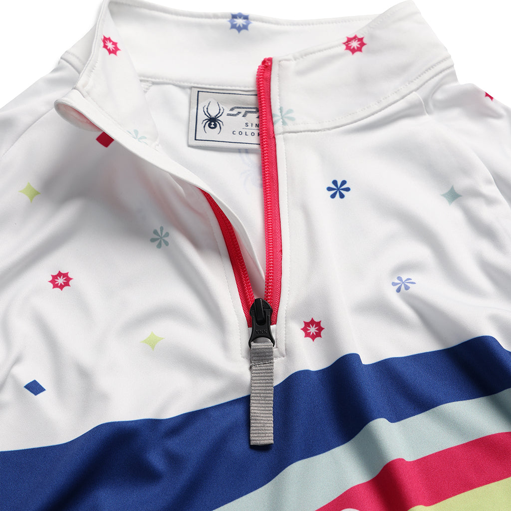 Girls Surface Half Zip - White