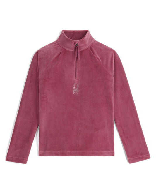 Girls Shimmer Bug Half Zip - Acai