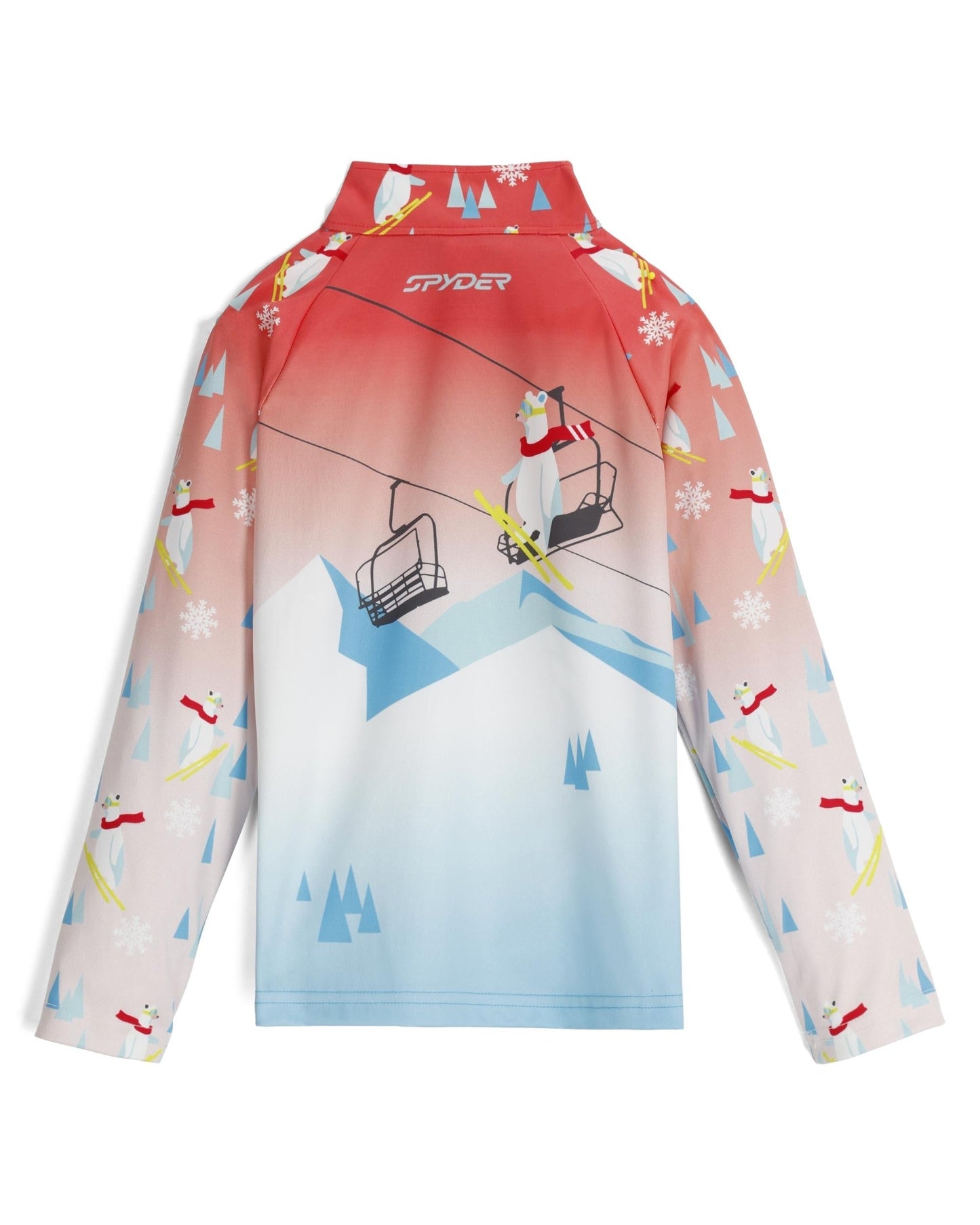 Girls Reflect Half Zip - Coral Haze