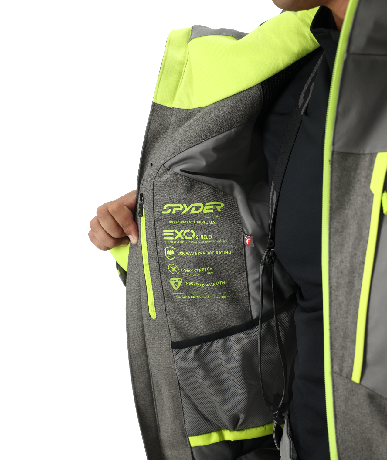 Mens Leader Jacket - Storm Melange