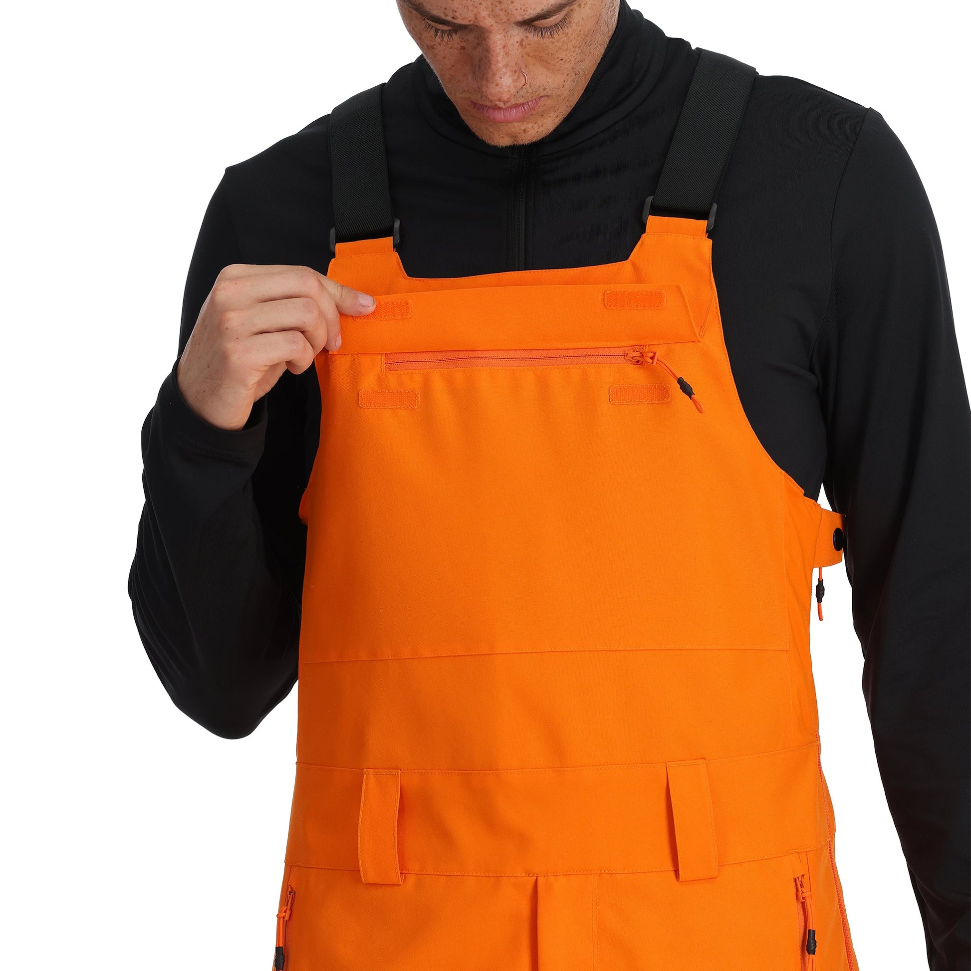 Mens Terrain Bib - Orange Shock