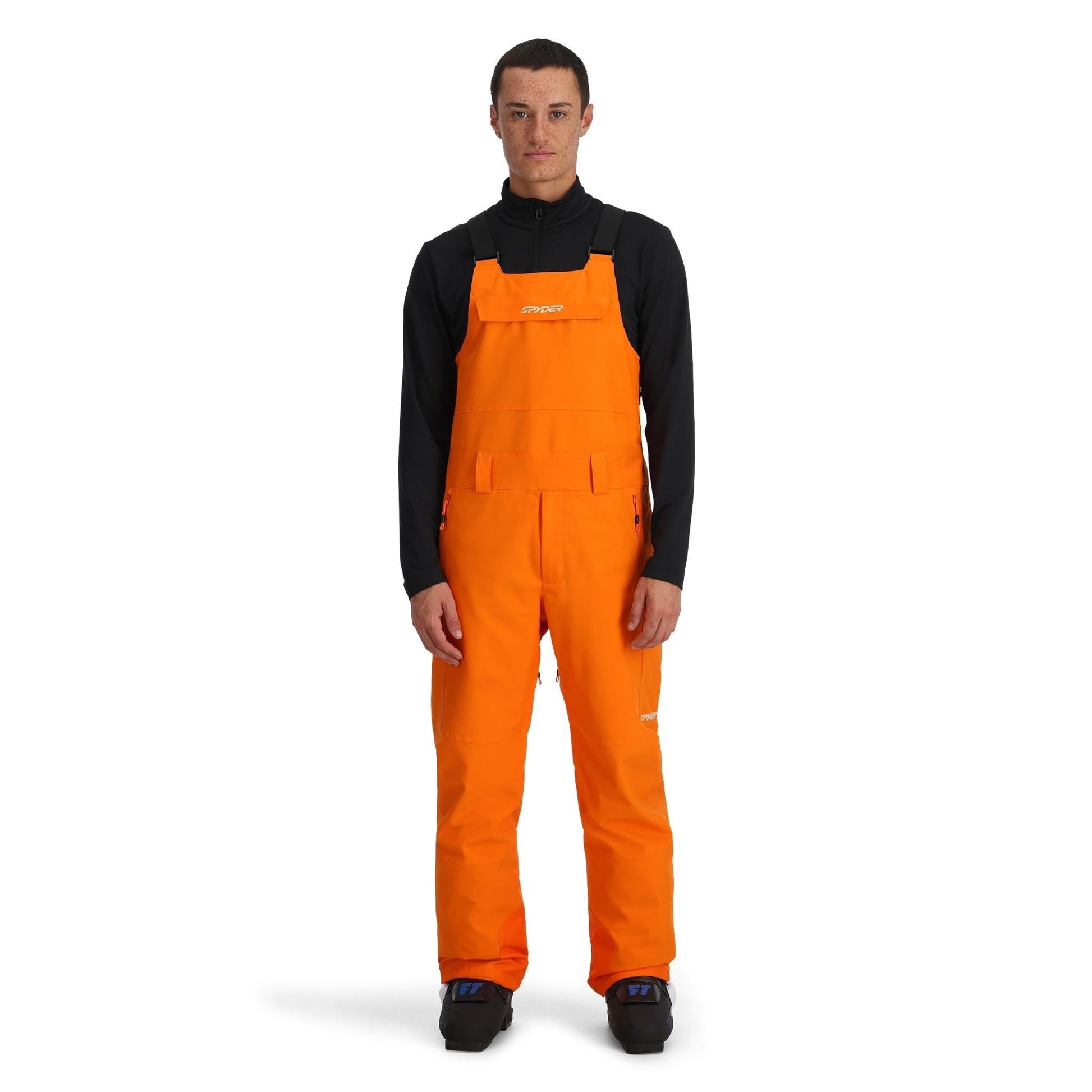 Mens Terrain Bib - Orange Shock