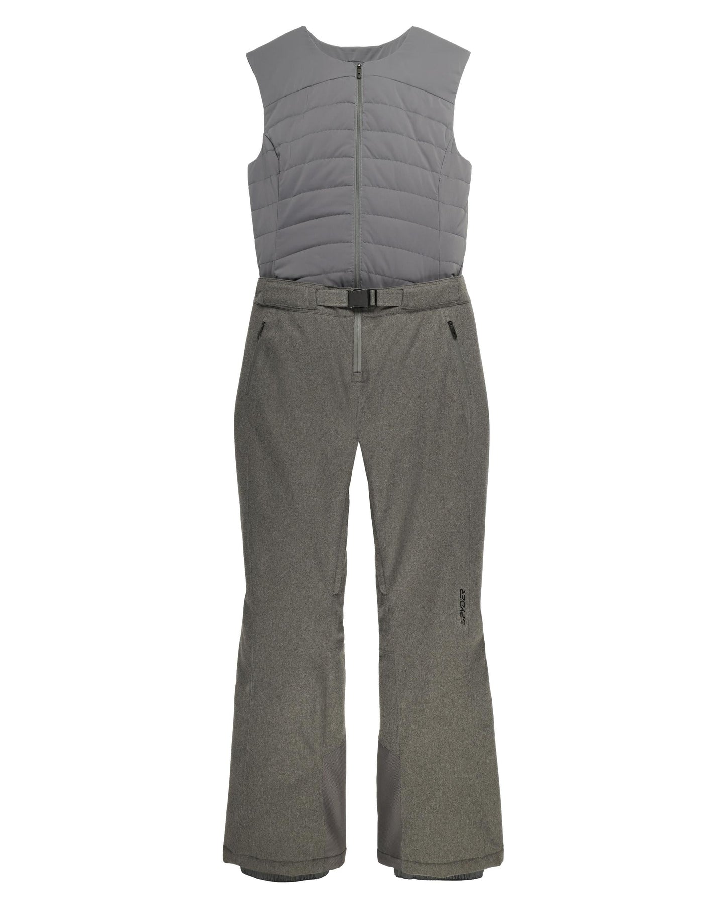 Womens On Piste Melange Bib Pants - Storm Melange