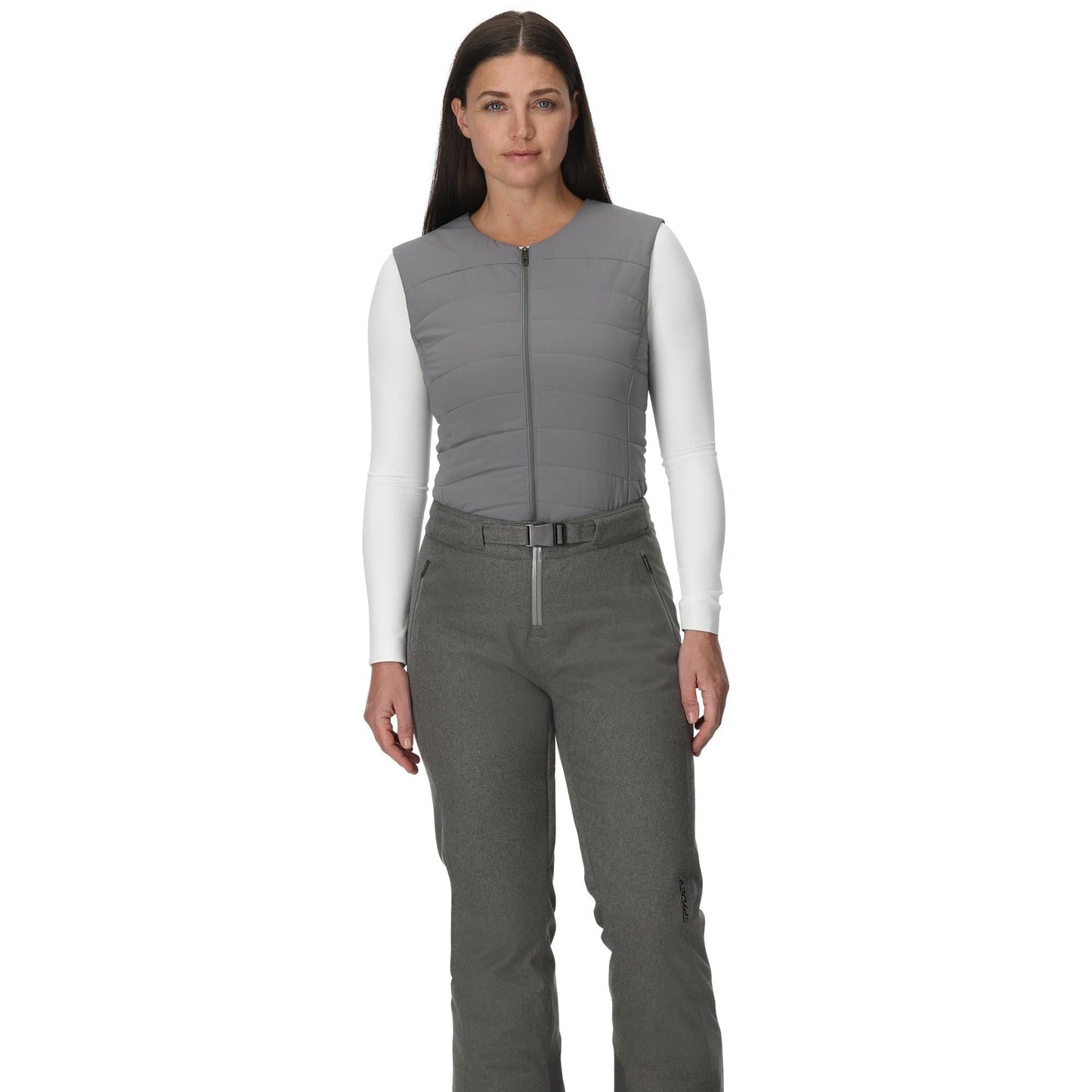 Womens On Piste Melange Bib Pants - Storm Melange