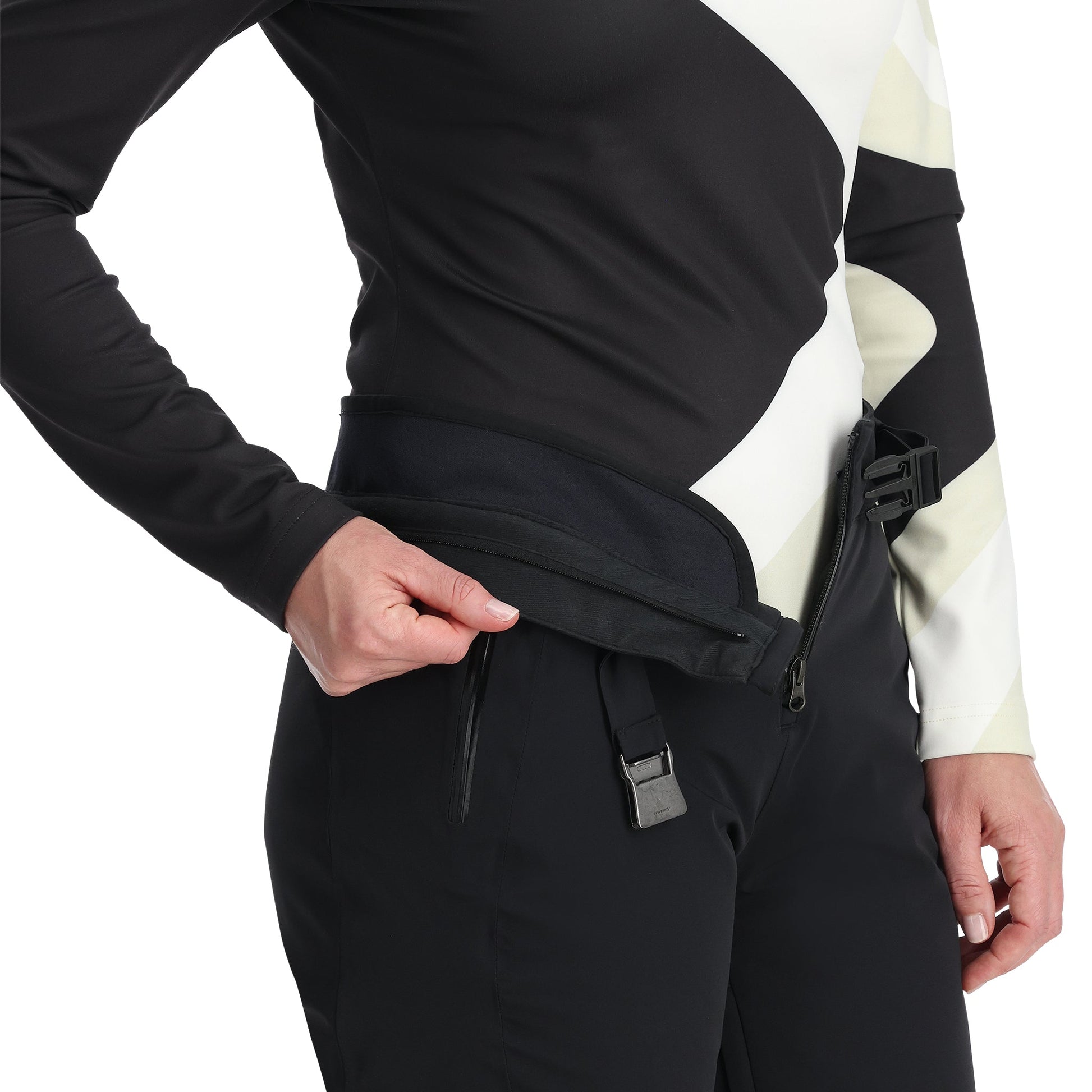 Womens On Piste Bib - Black