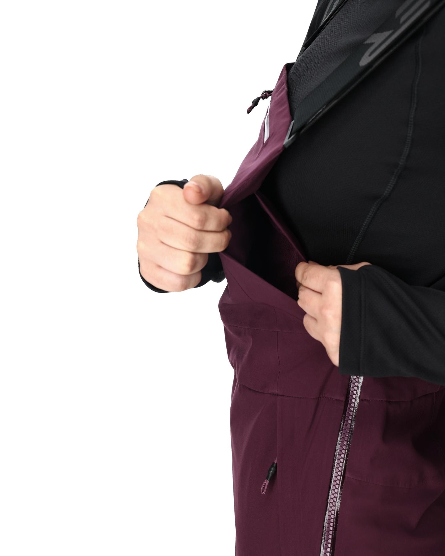 Womens Solitaire Bib - Plum