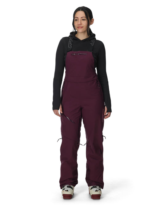 Womens Solitaire Bib - Plum