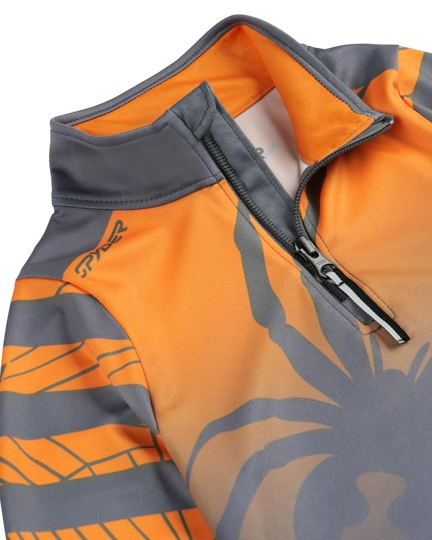 Boys Challenge Half Zip - Orange Pop