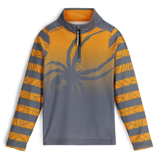 Boys Challenge Half Zip - Orange Pop