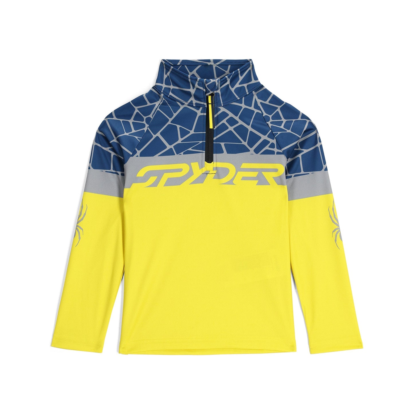 Little Boys Bug Half Zip - Acid Yellow