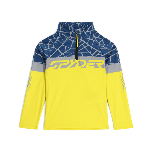 Little Boys Bug Half Zip - Acid Yellow